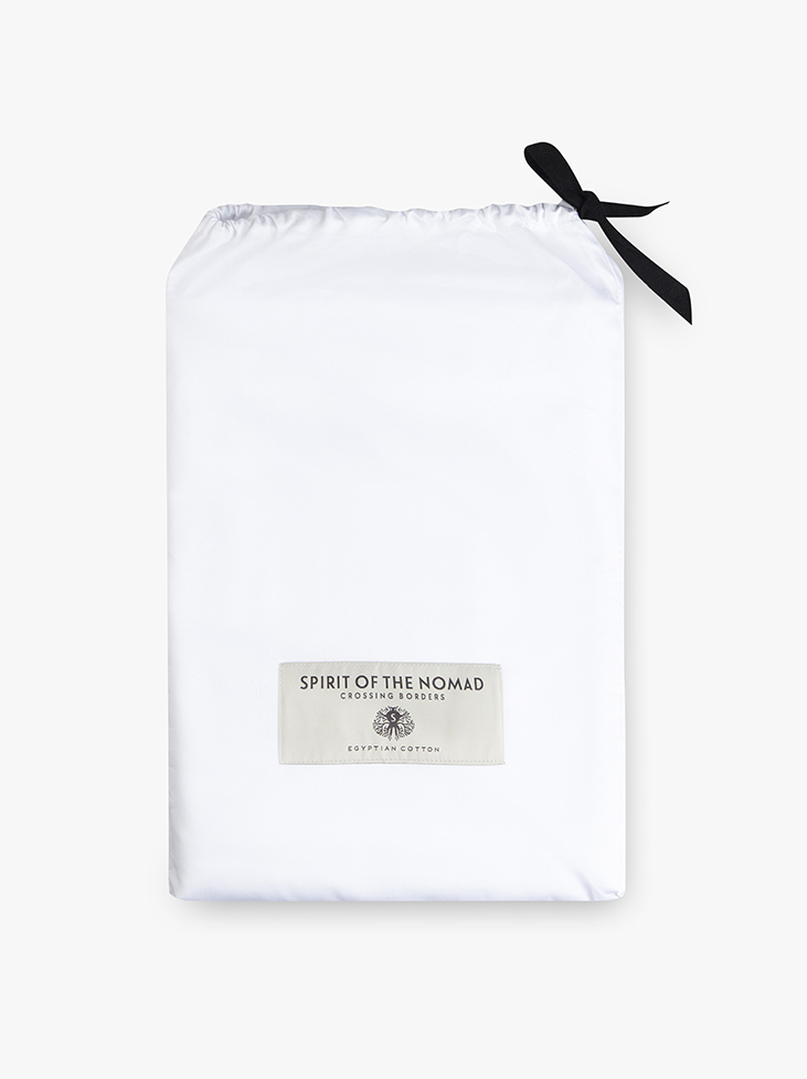 SPIRIT BETTLAKEN PERCALE - Pure White in der Gruppe Schlafzimmer / Bettlaken bei Spirit of the Nomad International AB (3000c)