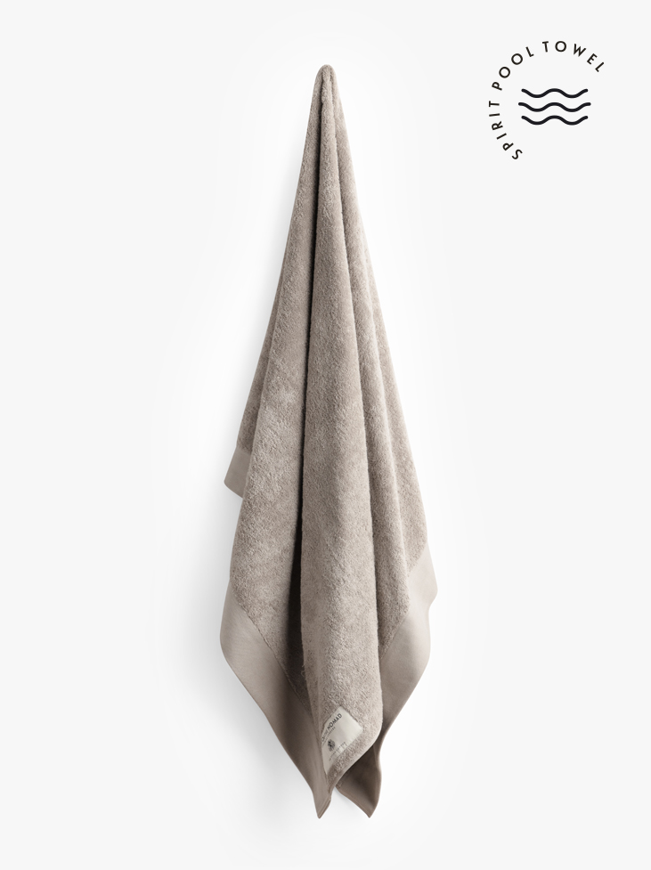 POOL HANDTUCH - Desert Beige 100x200 cm in der Gruppe Badezimmer  / Pool/beach Badetuch bei Spirit of the Nomad International AB (400039)