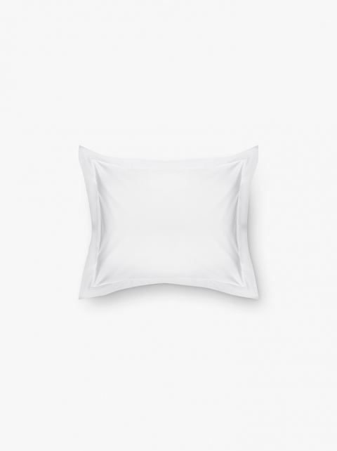 SPIRIT KISSENBEZUG MIT STICKKANTE  2 STCK - Pure White