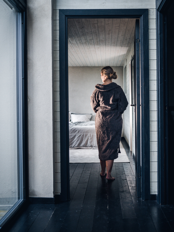 SPIRIT BADEMANTEL - Misty Grey