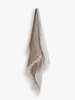 LEINEN TAGESDECKE - Ash Brown/Off White LEINEN TAGESDECKE - Ash Brown/Off White