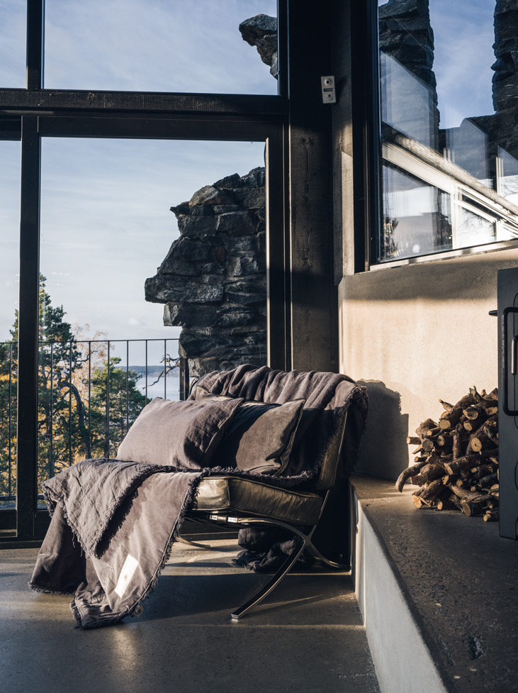 KISSENBEZUG GEWASCHENES LEINEN  -  Lava Grey