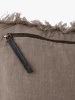 KISSENBEZUG EDLER SAMT & GEWASCHENES LEINEN - Ash Brown KISSENBEZUG EDLER SAMT & GEWASCHENES LEINEN - Ash Brown